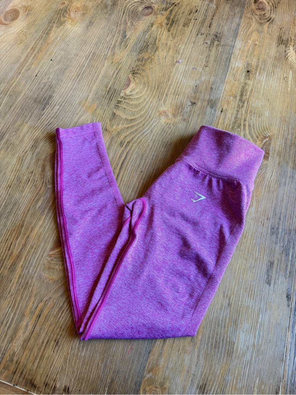 Gymshark Seamless High Waisted Pink Marl Leggings Size Small